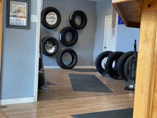 Inside the waiting area.