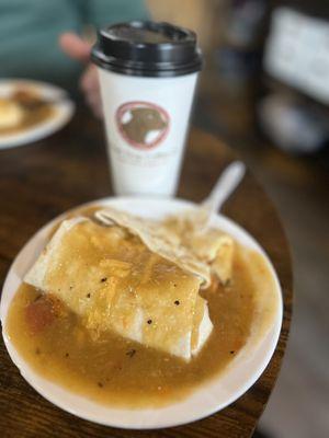 Smothered Breakfast Burrito
