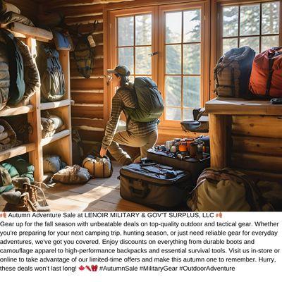 ARE YOU READY FOR THE OUTDOORS? SUMMERTIME & CAMPING IS AROUND THE CORNER AND COMING IN FAST. GEAR UP FOR SUMMER @ LENOIR MILITARY.