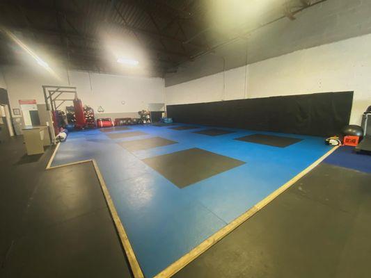 Hart BJJ and Mixed Martial Arts Academy . Muay Thai and Kids Martial Arts mat area.