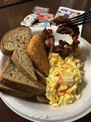2 egg breakfast with coffee for only $4.50!