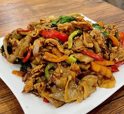 Drunken man noodle, medium spicy . Very delish