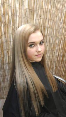 Color correction from black to blonde in one day!!!