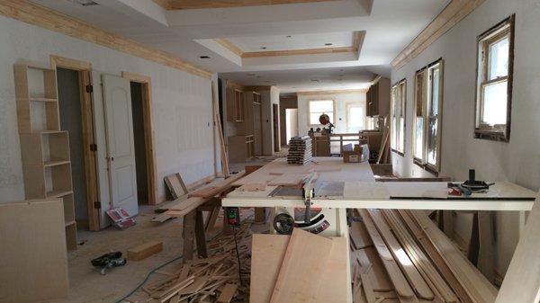 Interior work, Drywall, Paint and finish carpentry