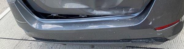 before (back of car)