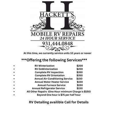 Hacketts Mobile RV Repairs