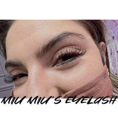 Miu Miu's Eyelash Flat Set