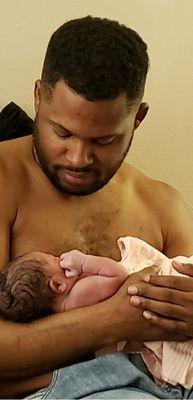 Skin to skin with Dad