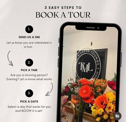 Easy steps to book!