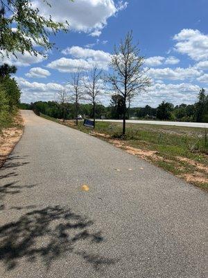 Paved trails for bike or walking