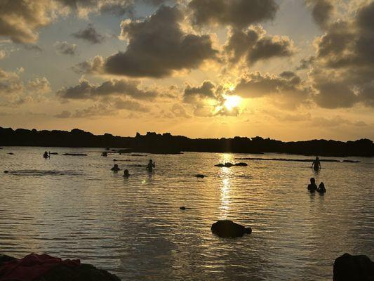 Majestic Scenery of Sunset with Snorkeling