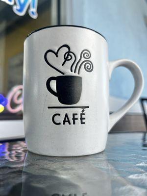 Cup of coffee on the patio