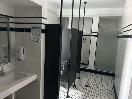 Communal ladies' restroom