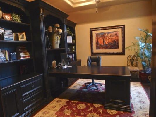 Built-in desk and wall unit