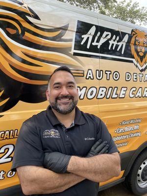Brian Galvan, owner of Alpha Lion Auto Detailing.