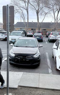 Handicapped spot is never just for the handicapped. They don't follow ADA when it isn't convenient.