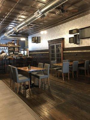 Interior of the restaurant.