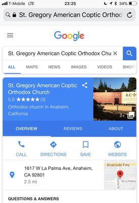 St. Gregory American Coptic Orthodox Church