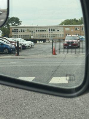 This place parks your car in a public school parking lot , how safe is your vehicle