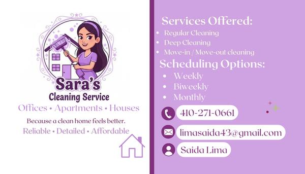 Sara’s Cleaning Service