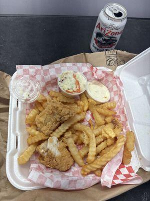 2 piece fish basket (not special)  *not very good