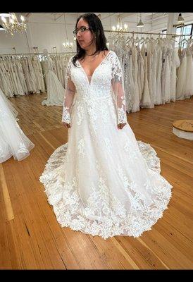 Original dress with sleeves that I wasn't too crazy about