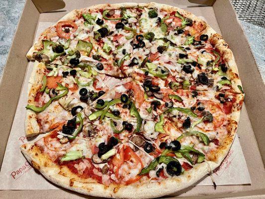 Super Veggie Pizza size XL