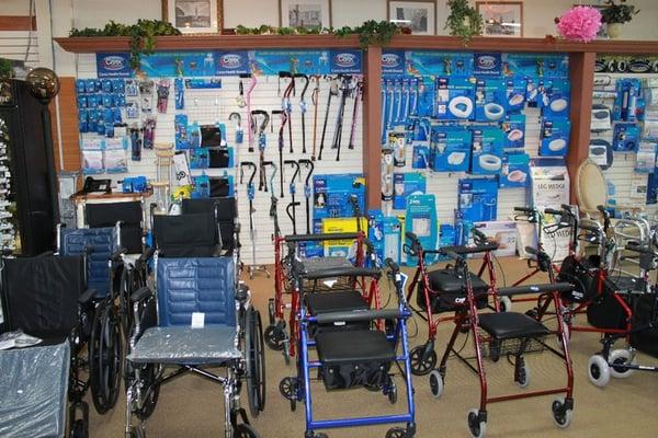 Full line of mobility and surgical supplies. If we don't have what you are looking for, just ask.
We can usually get it within 24 hours.