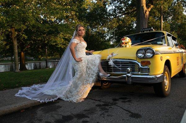 Checker Taxi for photo shoot