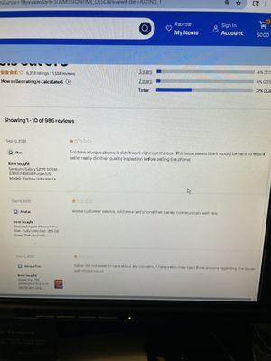 99 pages of 1 star reviews from this year alone.