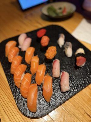 A variety of nigiri's