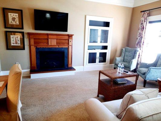 Living room of the Joshua Hill suite on the 2nd floor.