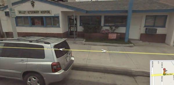 located behind Valley Vet