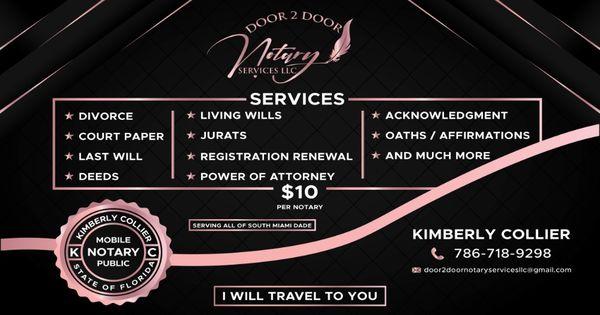 Door 2 Door Notary Services