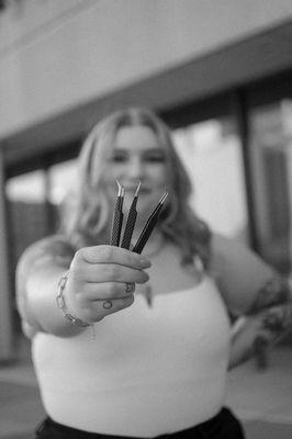 I offer eyelash extensions, it is one of my main services.