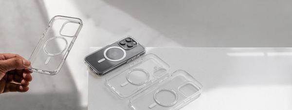 Clear MagSafe Cases for iPhone 12 to iPhone 17 series.