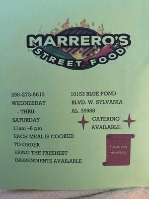 Marrero’s Street Food