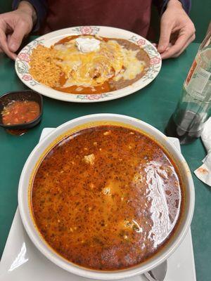 chipotle enchilada and pozole