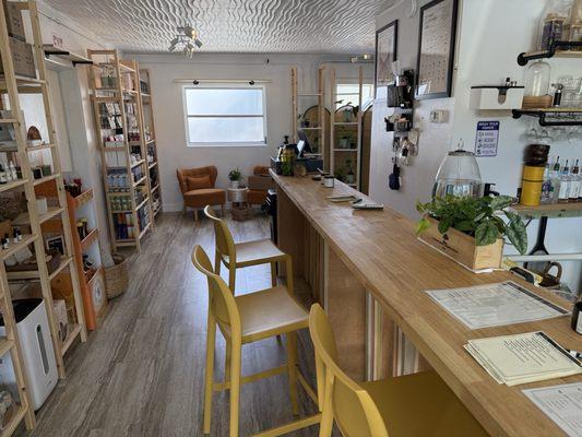 Small, stylish interior