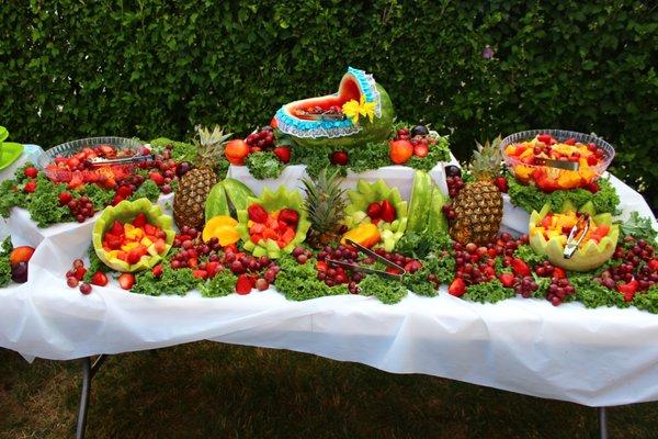 Fruit Arrangement at Baby Shower