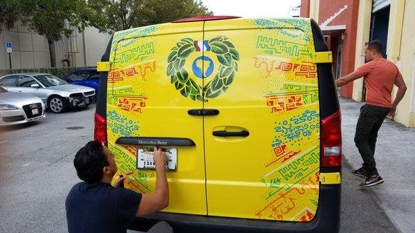 Metris vehicle wrap Kendall