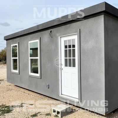 Exterior View of an FSG Living Buildings MUPPS Cornerstone. This Multi Use Portable Panel Structure in 12x24x8 and available in Abilene TX.