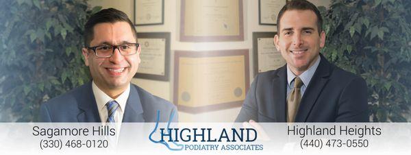 Dr. Elie Elias and Dr. Ryan Huntsman, Highland Podiatry Associates in Cleveland, Ohio