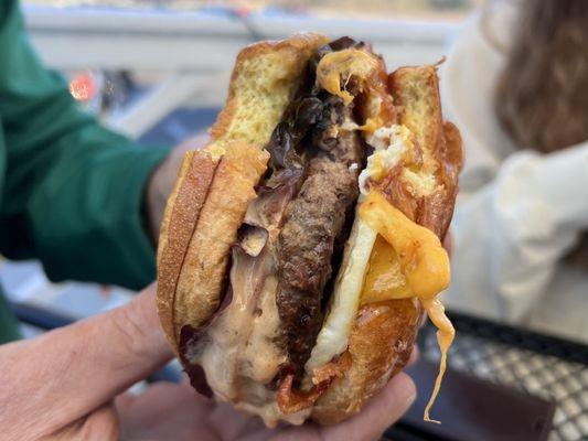 THE BURG! Did not disappoint and atmosphere was very cool and laid back.