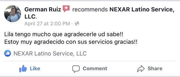 NEXAR Latino Service