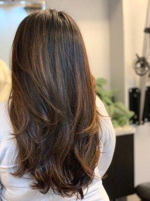 #balayage #highlights #chestnuthighlights #maneandbristle #carlosortizhair