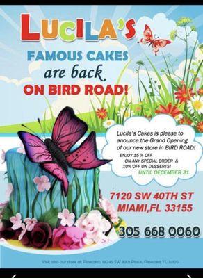 Lucila Cakes Bird Store The Original