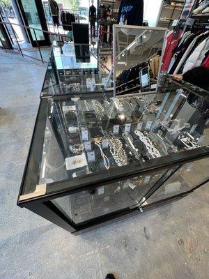 Jewelry and small leather goods section