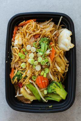 Chow Mein
Stir-fried egg noodles tossed with choice of protein , crisp vegetables, and our signature savory sauce