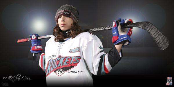 My Son Eethan now 14U Bantam. 2022 Can-Am tournament in Seattle.